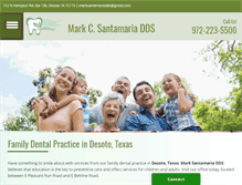 Tablet Screenshot of desotofamilydentist.com